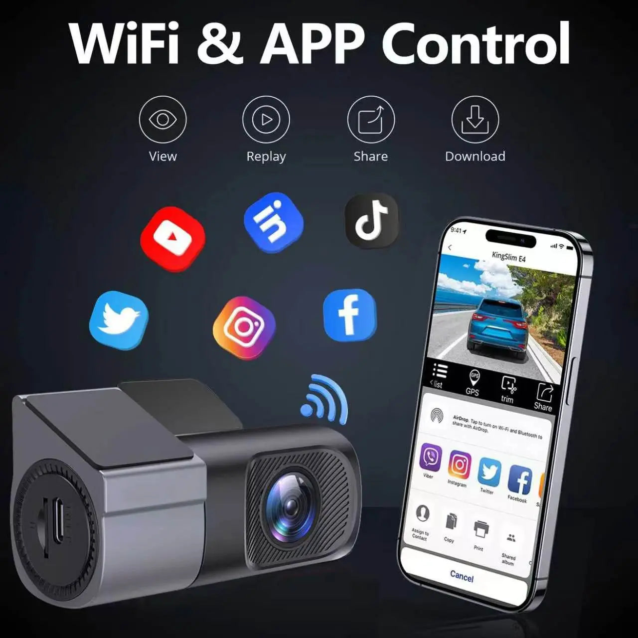 DriveGuard 360 – 1080P WiFi Tactical Dash Cam