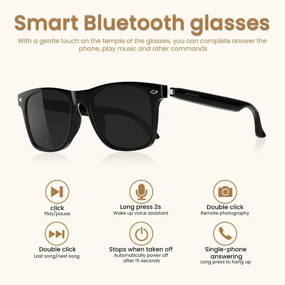 Horizon Smart Glasses – 1200P POV Camera, AI Translator & Audio