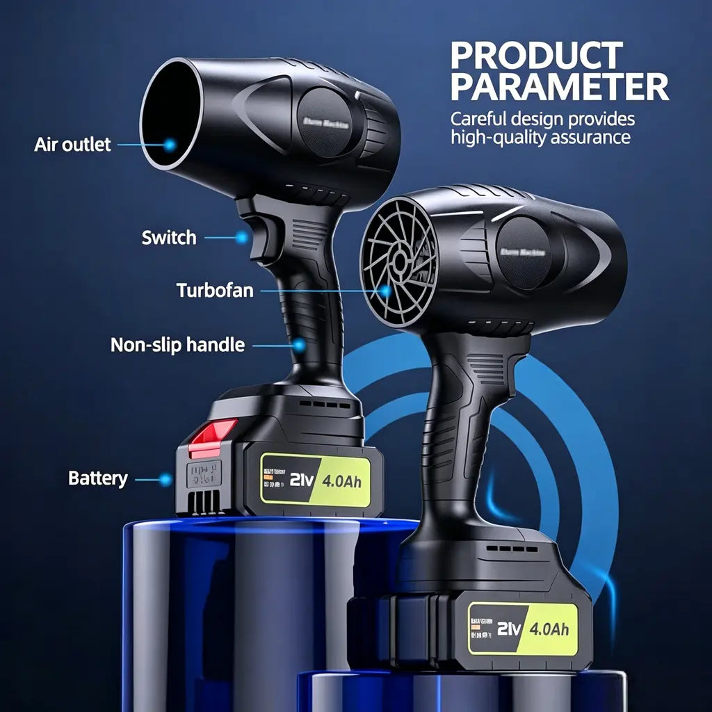 JetBlast Pro – 300,000 RPM Cordless Turbo Blower & Cleaner