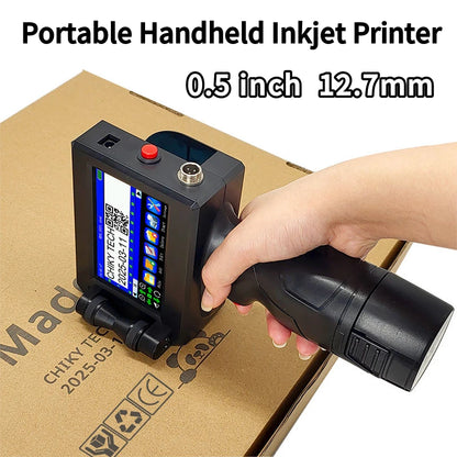 Haike K612 Portable Handheld Inkjet Printer – 600 DPI Multi-Language Industrial Coding Machine