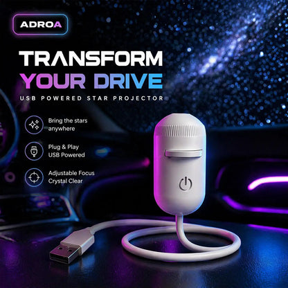 GalaxyGlow – 2-in-1 USB Starry Sky Projector & Night Light