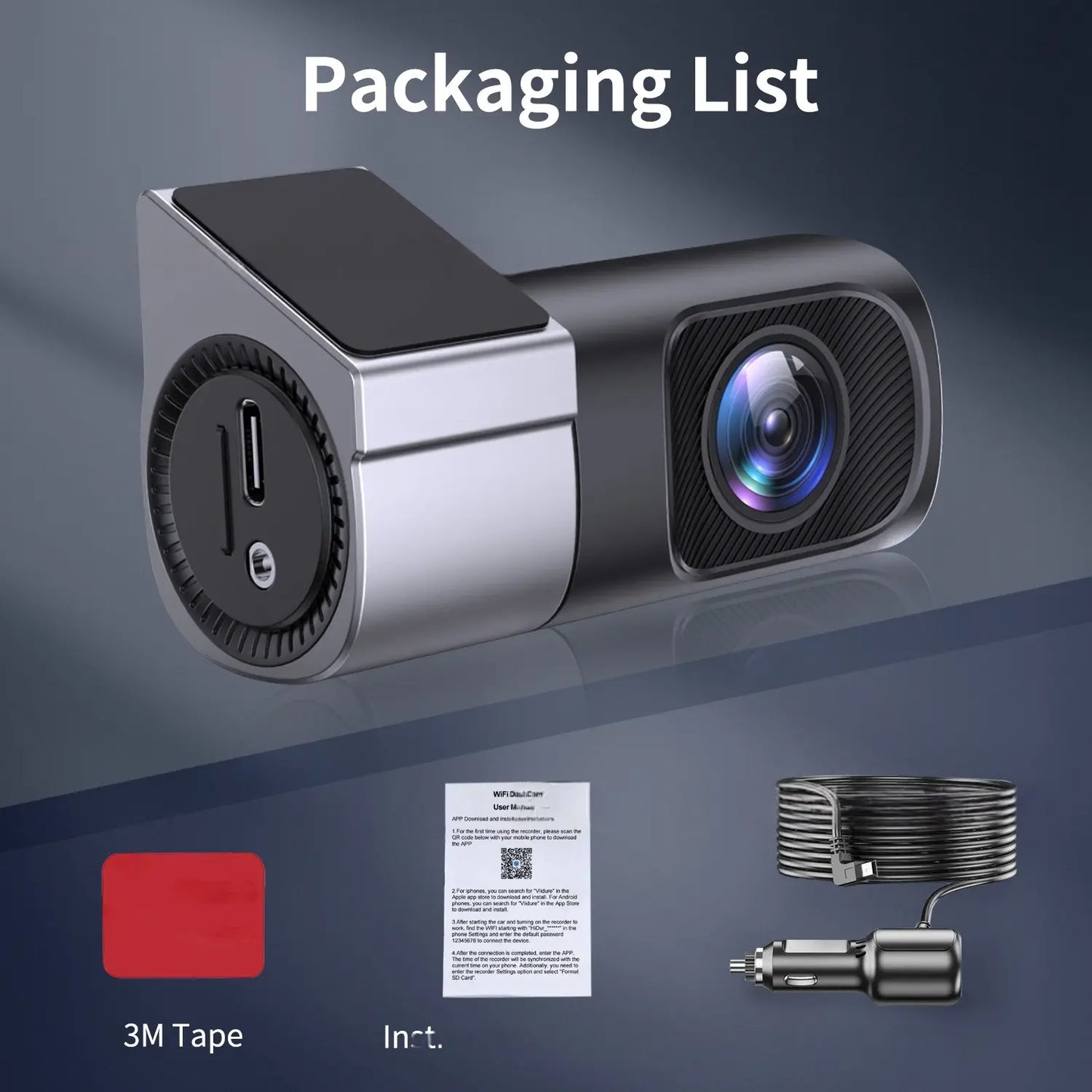 DriveGuard 360 – 1080P WiFi Tactical Dash Cam