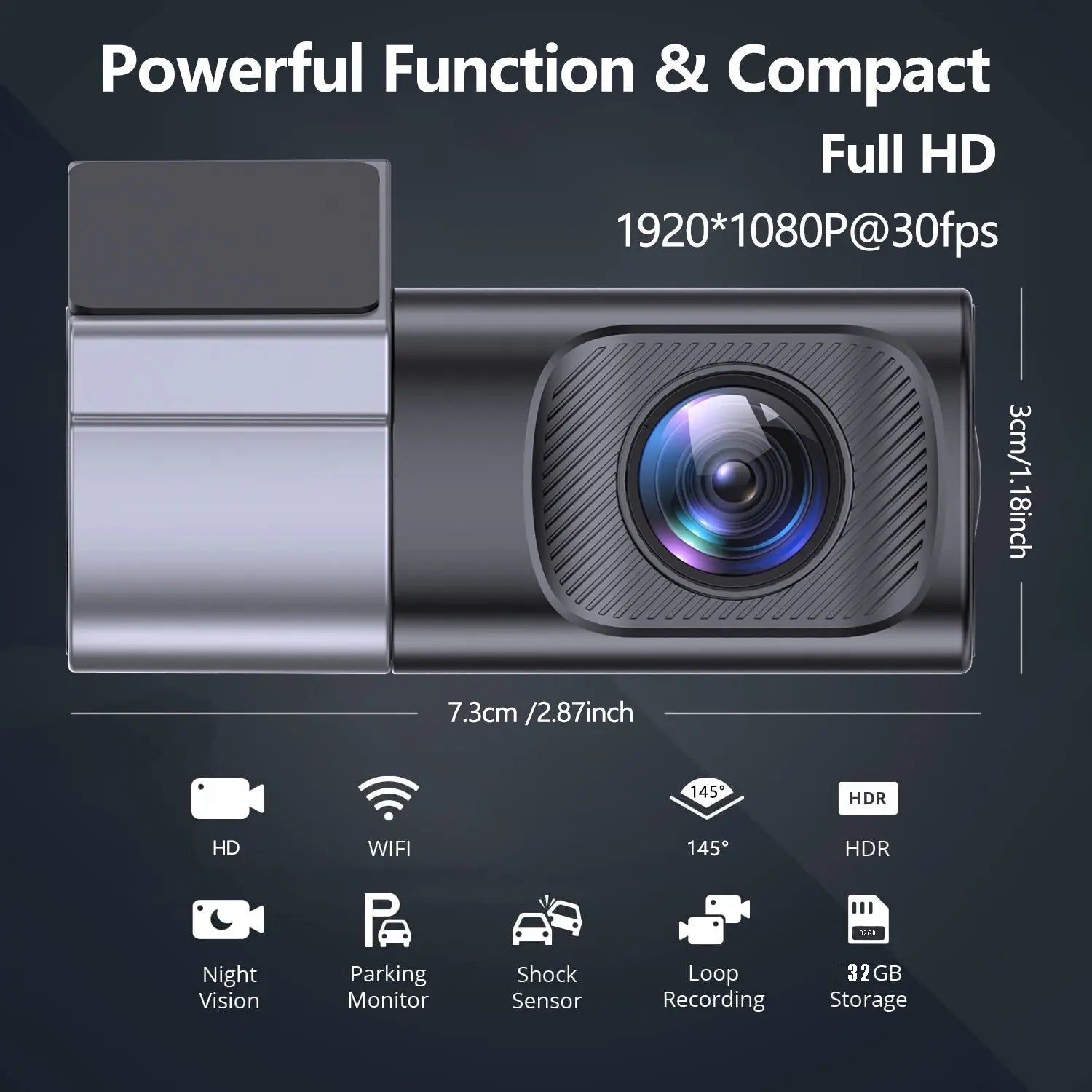 DriveGuard 360 – 1080P WiFi Tactical Dash Cam